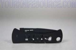 SOG Micron. 2 closed. 420 black finish stainless clip blade. Black 