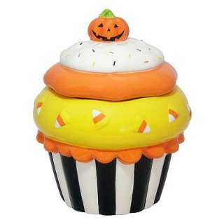 Halloween Cupcake Cookie Jar