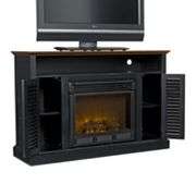 Antebellum Media Stand and Electric Fireplace
