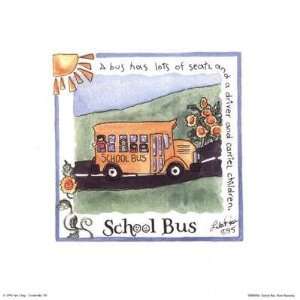  School Bus Lila Rose Kennedy. 8.00 inches by 8.00 inches 