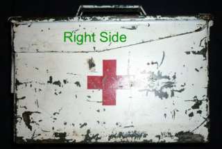 21pc WWII MEDICAL SUPPLIES LOT WW2 CASE Field Kit Red Cross Vintage 