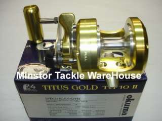 Okuma Titus Gold TG 10 II 2 Speed Reel TG10 ll with HPB  