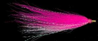 100) Bucktail Sliding Teasers   PINK / WHITE   Genuine North American 