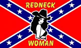 NEW IN THE PACKAGE LIGHTWEIGHT OUTDOOR INDOOR REBEL REDNECK WOMAN FLAG 