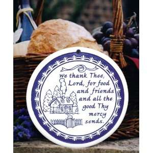  Seneca Ceramics We Thank Thee Lord Bread Warmer Kitchen 