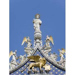 St. Mark and Angels on the Facade of Basilica Di San Marco, St. Marks 