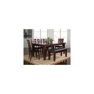   Dining Set in Walnut Finish by Crown Mark   2152 7 Furniture & Decor