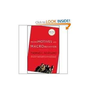   and Macrobehavior (9780935700152) Thomas C. Schelling Books