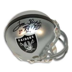 Tom Flores Autographed Oakland Raides Mini Helmet Inscribed SB XV 