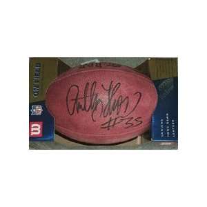  Anthony Thomas Autographed Wilson NFL Game Football 