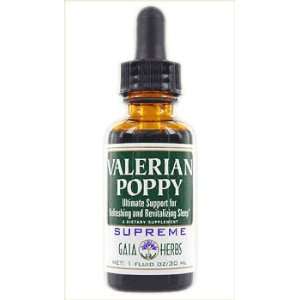  Valerian Poppy Supreme Liquid Extracts 1 oz   Gaia Herbs 