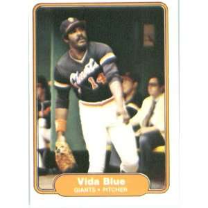  1982 Fleer # 384 Vida Blue San Francisco Giants Baseball 