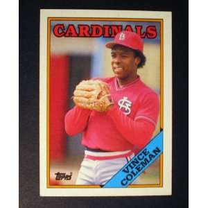  1988 Topps #260 Vince Coleman [Misc.]