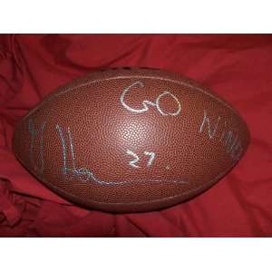 Walt Harris Autographed NFL Wilson Composite Football, San 