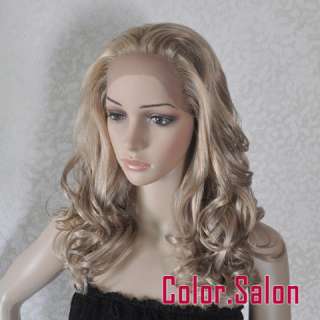 Lace Front Full Wigs Glueless Synthétique Perruque Couleur Mixte 21 