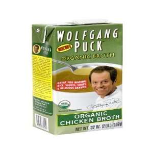Wolfgang Puck Chicken Broth, 32 Ounce (Pack of 12)  