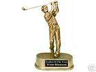 NEW Golf Resin Award Trophy Statue 9  Engraved FREE