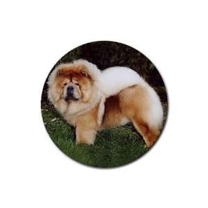  Chow Chow Rubber Round Coaster (4 pack)