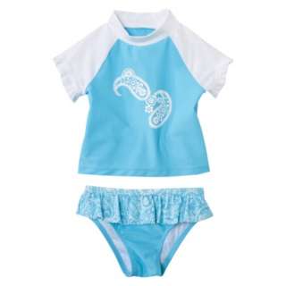 Circo® Girls Infant Toddler Girls 2 Piece Rashguard Swim Suit Set 