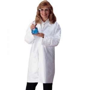  Tyvek Suits & Clothing   Lab Coats With Snaps   Medium 