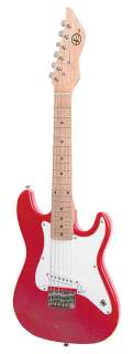 New Kay Mini Electric Guitar 31 Long, Metallic Red  