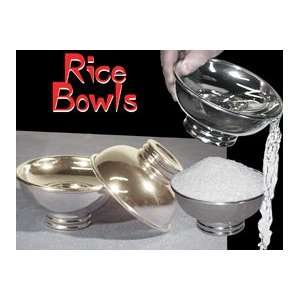  Rice Bowls Set of 3  Double Pour Liquid Magic Tricks 