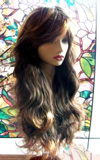    Angelina Brown Auburn Blend Blonde Highlights Heat Resistan  