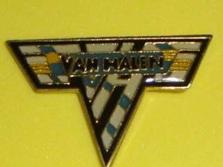 Van Halen Tour Hat Pin Badge Enamel Metal Vtg 1980s Alex Eddie Rock 