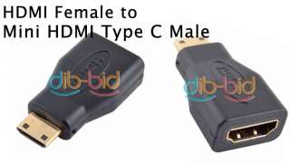 HDMI Female to Mini HDMI Type C Male Converter Adapter  