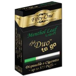   go Disposable Electronic Cigarette, 8mg Menthol Light