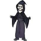   Head Big Skull Mask & Robe Child Large Costume Grim Reaper Horror 7J