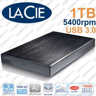 LaCie 1TB Rikiki Mobile Hard Drive USB 3 External MAC 2  
