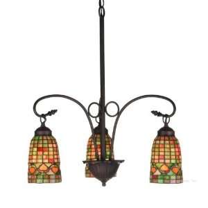 Autumn Acorns Tiffany Stained Glass Chandelier Lighting Fixture 20.5 