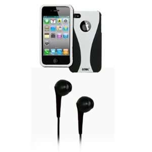  EMPIRE Apple iPhone 4 / 4S White and Black Duo Rubberized 