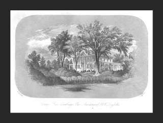 Craigie House, LONGFELLOW Home, Cambridge, MA, 1854  