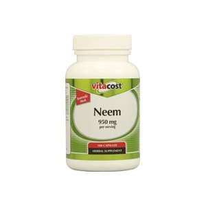  Vitacost Neem    950 mg per serving   100 Capsules Health 