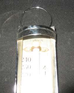 TCS Old Vintage Brass Chrome Thermometer London 1930  