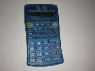 Sharp EL 501W Scientific Calculator Blue   