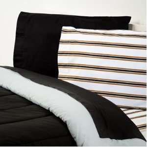  Extra Long Twin Reversible Comforter, Black/Gray