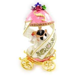  Egg fabergé Mariage white rose. Jewelry