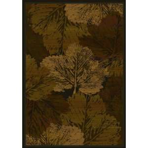  Fall Canvas Leaf Brown Rugs by United Weavers Genesis 