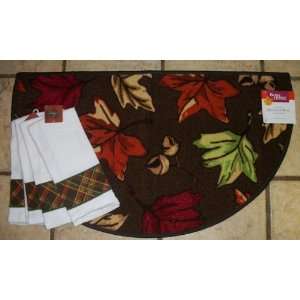  Better Homes and Garden Fall Leaves and Acorns Kitchen Rug 