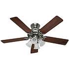 Hunter 52 in Antique Pewter Ceiling Fan with Light HR23903  