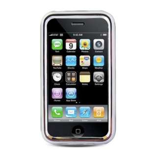 HYBRID BLACK CASE PROTECTOR COVER with Chrome Kick Stand for Apple 