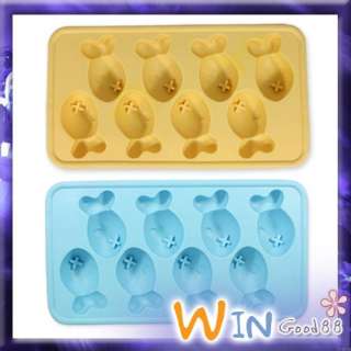 Fish Silicone Party Ice Cube Mold Jelly Soap Maker Tray  