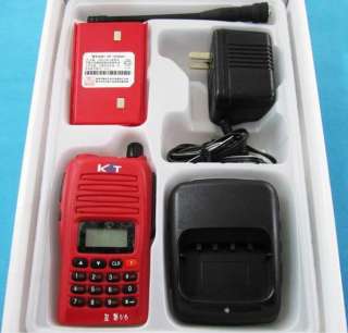 Red KST V6 VHF 136 174MHz Two way Radio+earpiece NEW  