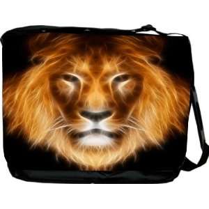  Fire Lion Design Messenger Bag   Book Bag   School Bag 