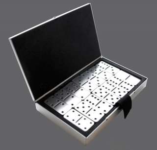 Metal Board Aluminium Dominoes Pocket Game