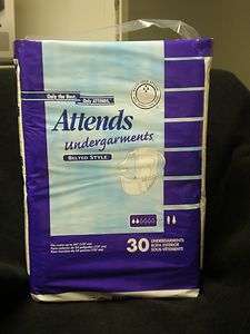 Attends Undergarments, Belted Style, 120/CASE DISCREET PACKAGING 