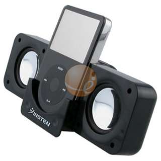 Black Portable Dock Speaker For iPod Nano Mini CD   